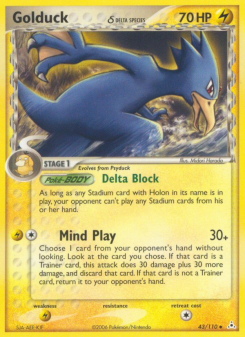 Golduck δ - pokemon TCG Card