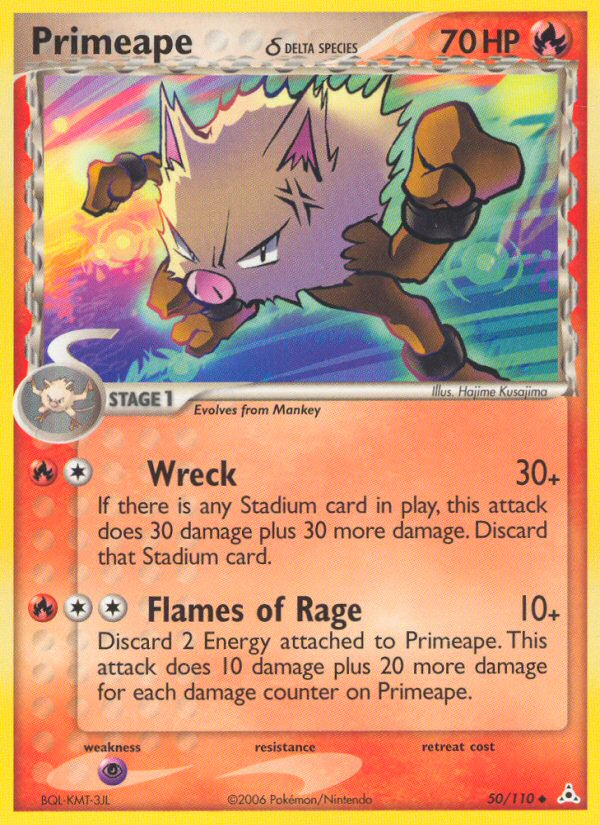 Primeape δ - Pokémon TCG Card