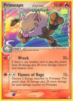 Primeape δ - pokemon TCG Card