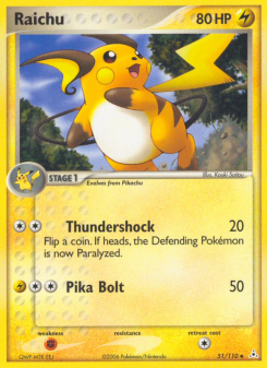 Raichu - pokemon TCG Card