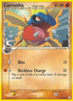 Carvanha δ - pokemon TCG Card