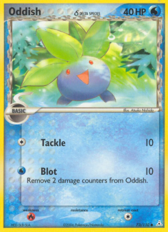 Oddish δ - pokemon TCG Card