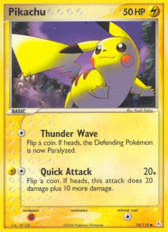 Pikachu - pokemon TCG Card