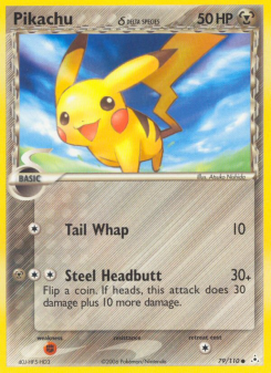 Pikachu δ - pokemon TCG Card