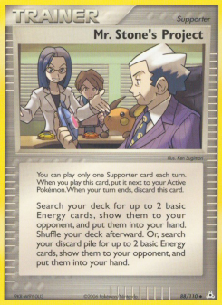 Mr. Stone's Project - pokemon TCG Card