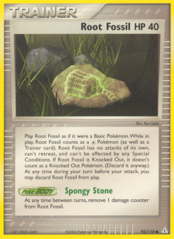 Root Fossil - pokemon TCG Card