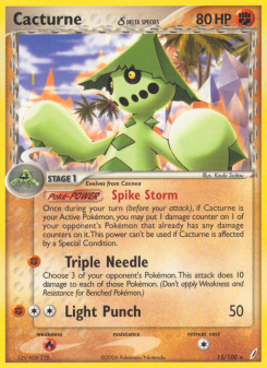 Cacturne δ - pokemon TCG Card