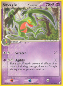 Grovyle δ - pokemon TCG Card