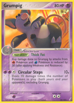 Grumpig - pokemon TCG Card