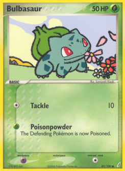 Bulbasaur - pokemon TCG Card