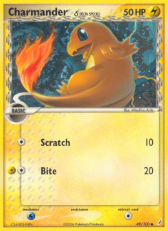 Charmander δ - pokemon TCG Card