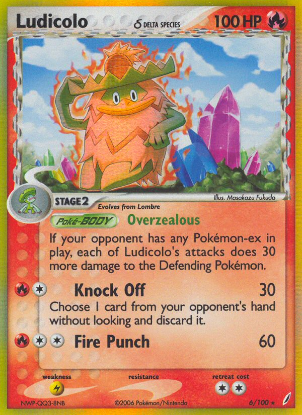 Ludicolo δ - Pokémon TCG Card