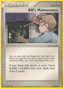 Bill's Maintenance - pokemon TCG Card