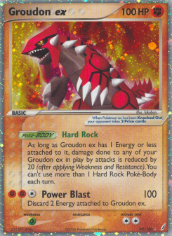 Groudon ex - pokemon TCG Card
