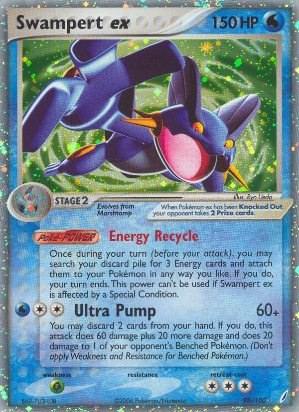 Swampert ex - Pokémon TCG Card