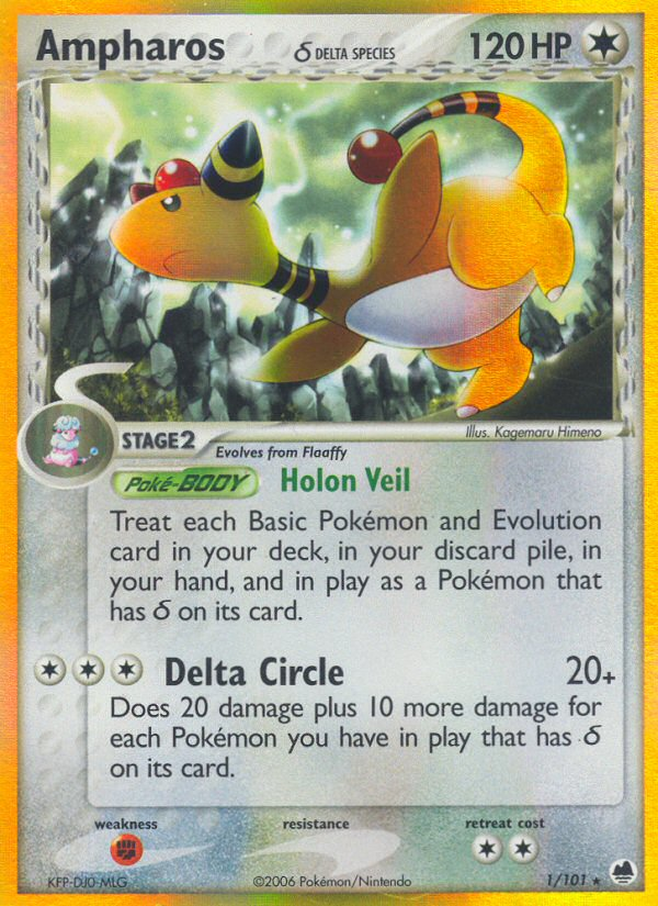 Ampharos δ - Pokémon TCG Card