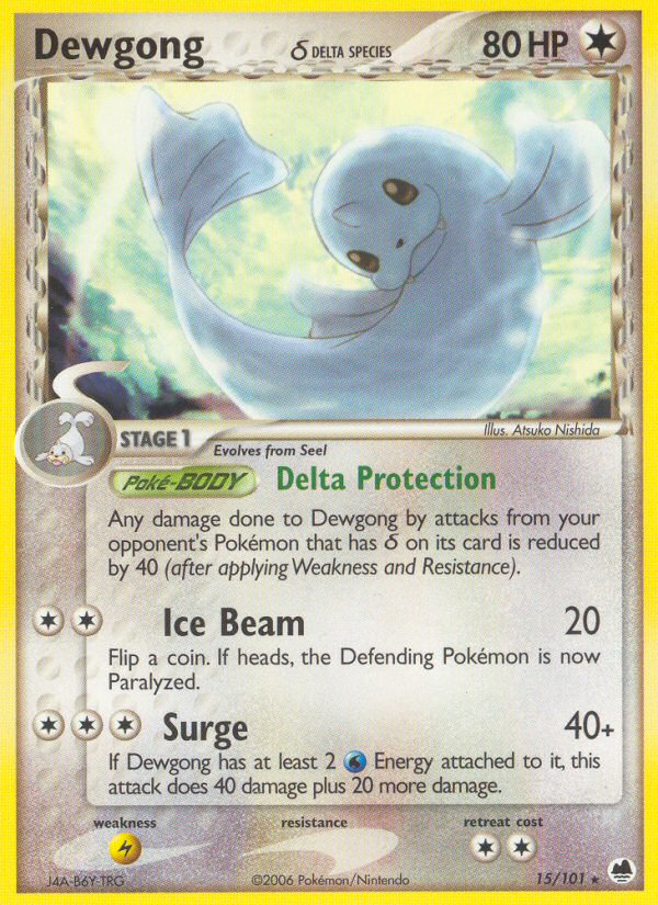 Dewgong δ - Pokémon TCG Card