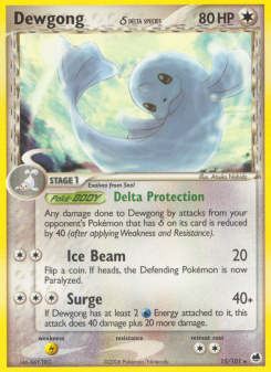 Dewgong δ - pokemon TCG Card