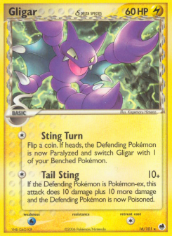 Gligar δ - pokemon TCG Card