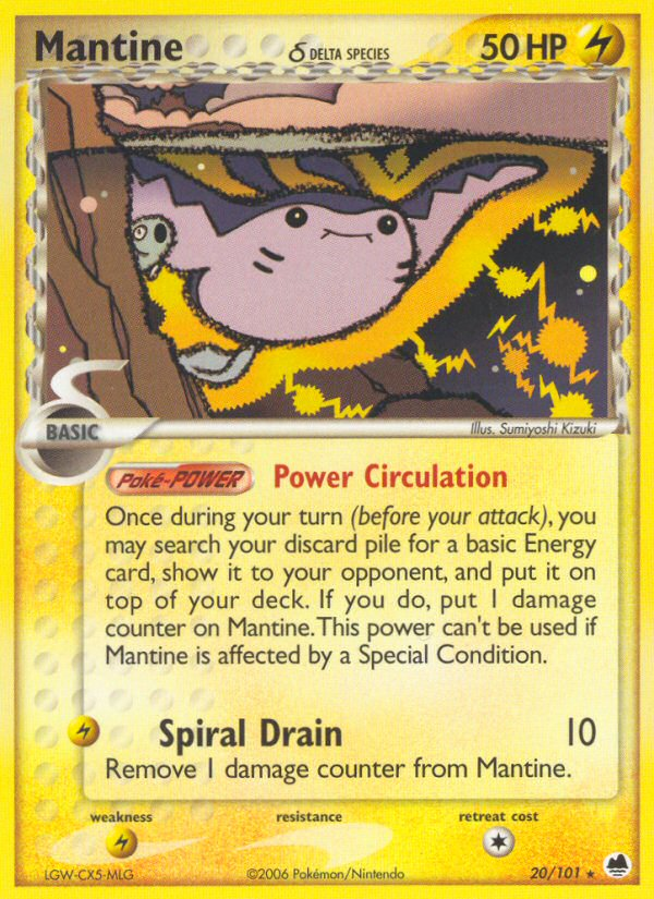 Mantine δ - Pokémon TCG Card