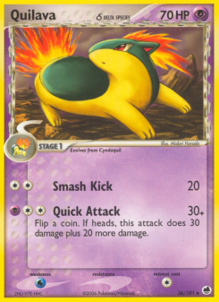 Quilava δ - pokemon TCG Card