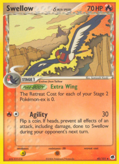 Swellow δ - pokemon TCG Card
