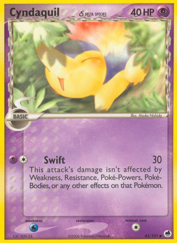 Cyndaquil δ - Pokémon TCG Card