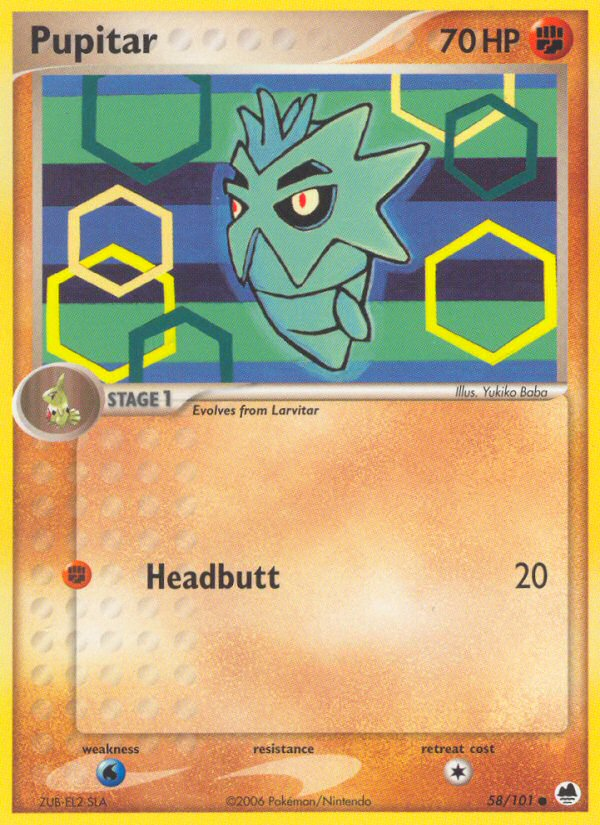 Pupitar - Pokémon TCG Card