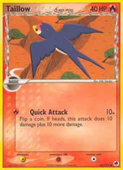Taillow δ - pokemon TCG Card