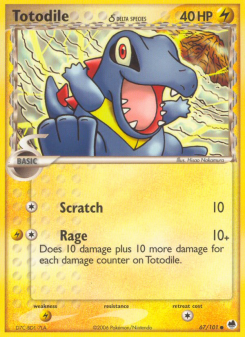 Totodile δ - pokemon TCG Card