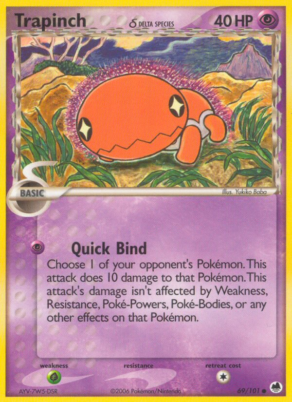 Trapinch δ - Pokémon TCG Card
