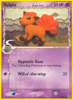 Vulpix δ - pokemon TCG Card