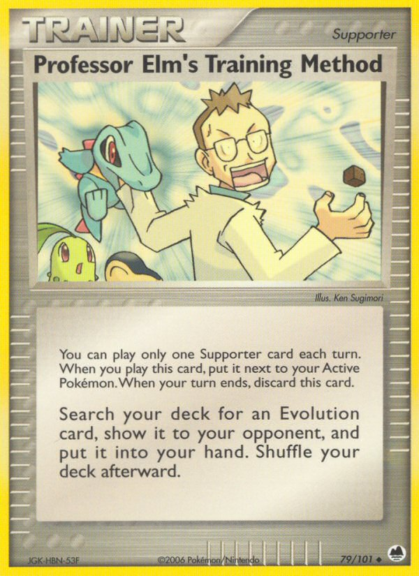 Professor Elm's Training Method - Pokémon TCG Card
