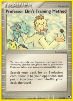 Professor Elm's Training Method - pokemon TCG Card