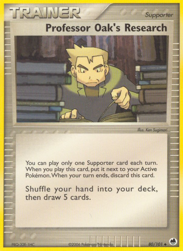 Professor Oak's Research - Pokémon TCG Card