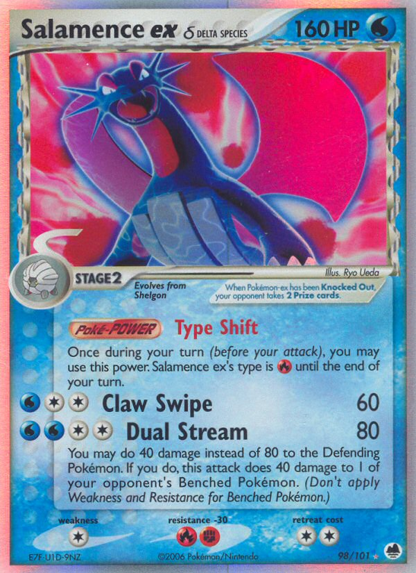 Salamence ex δ - Pokémon TCG Card