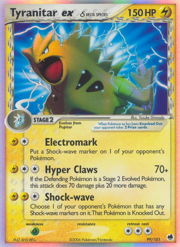Tyranitar ex δ - Pokémon TCG Card