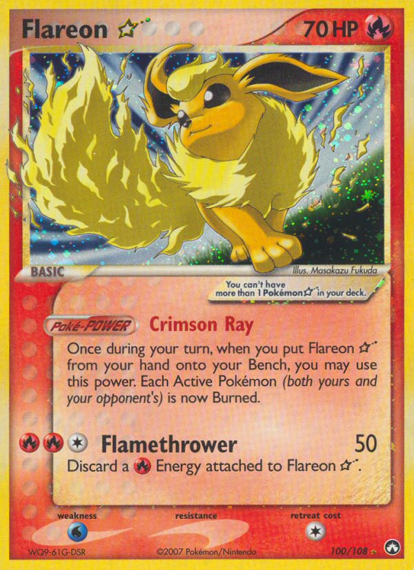 Flareon Star - Pokémon TCG Card