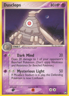 Dusclops - pokemon TCG Card