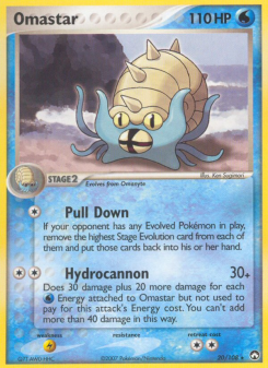 Omastar - pokemon TCG Card