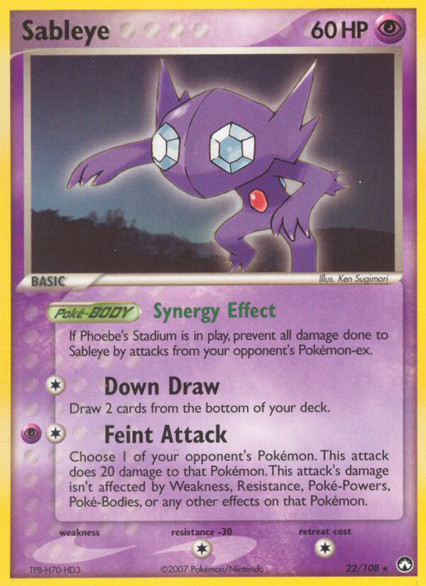 Sableye - Pokémon TCG Card