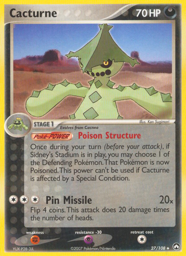 Cacturne - Pokémon TCG Card