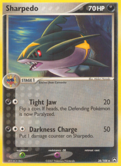 Sharpedo - pokemon TCG Card