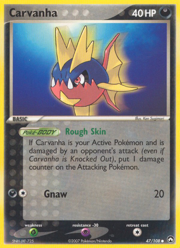 Carvanha - Pokémon TCG Card
