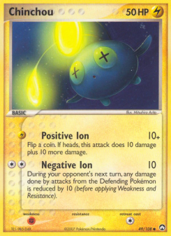 Chinchou - pokemon TCG Card