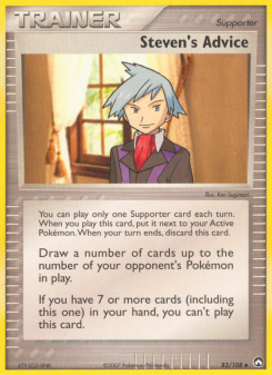 Steven's Advice - pokemon TCG Card