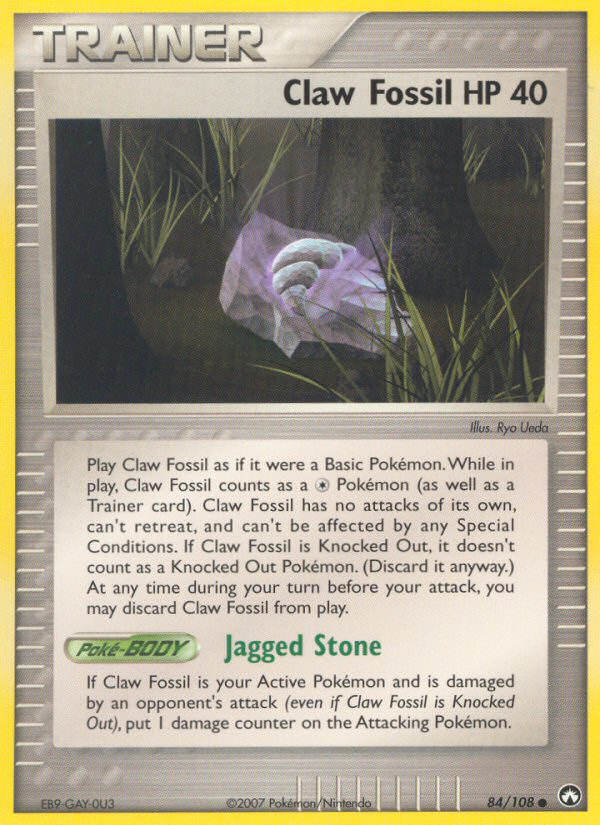 Claw Fossil - Pokémon TCG Card