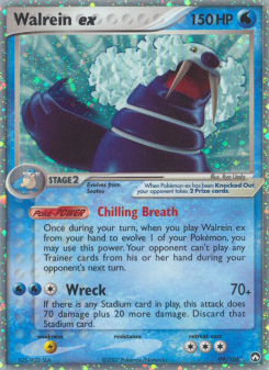 Walrein ex - pokemon TCG Card