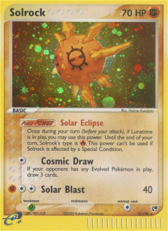Solrock - pokemon TCG Card