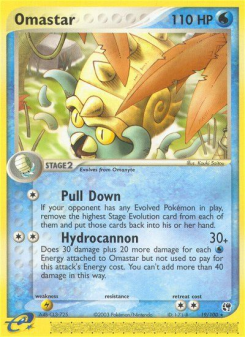 Omastar - pokemon TCG Card